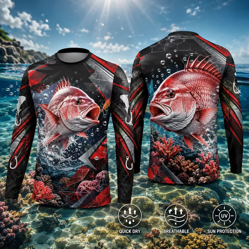 Fishing Shirt Uv Protection - Maglia da pesca casual a maniche