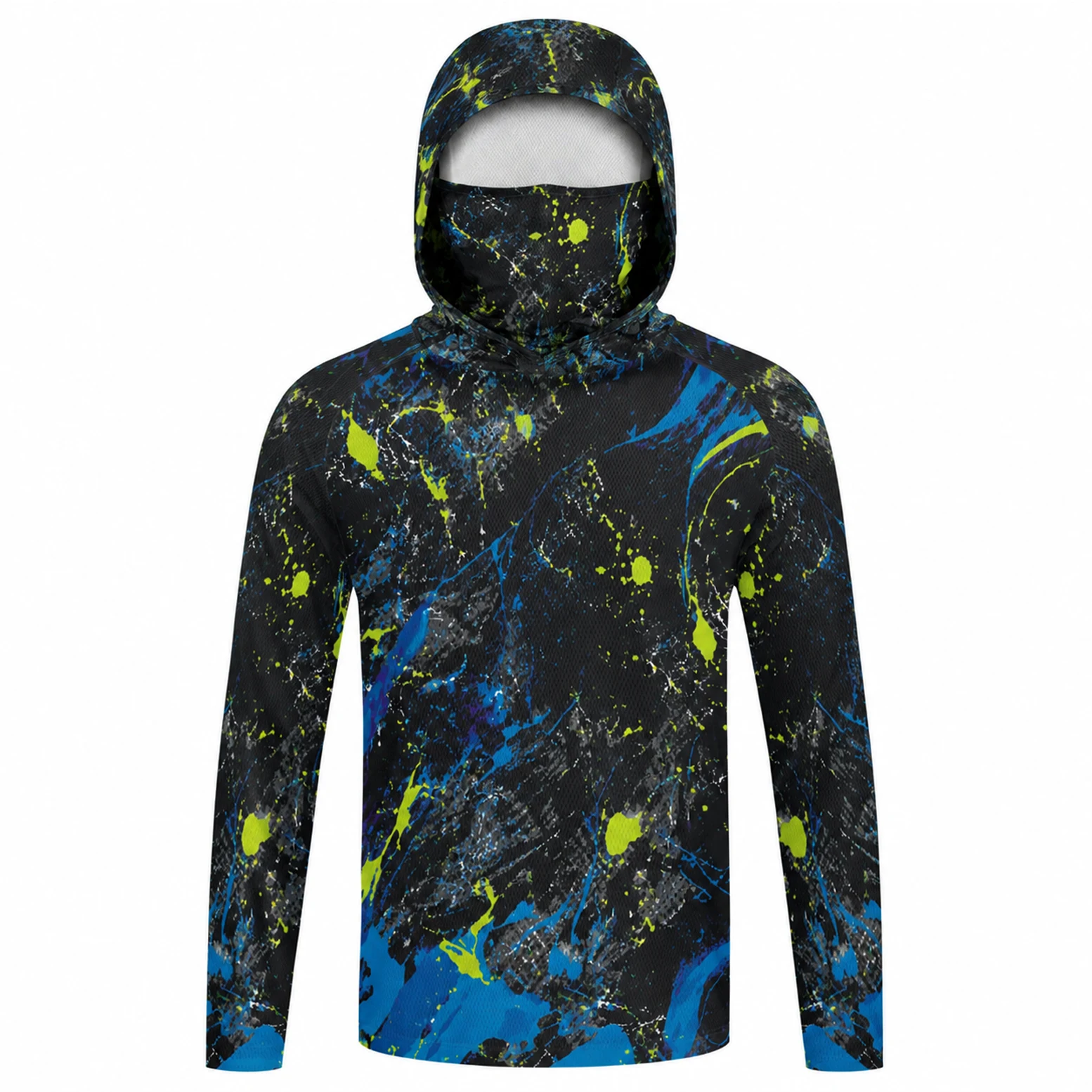 Fishing Mask Sun Protection - Maglia da pesca da uomo con